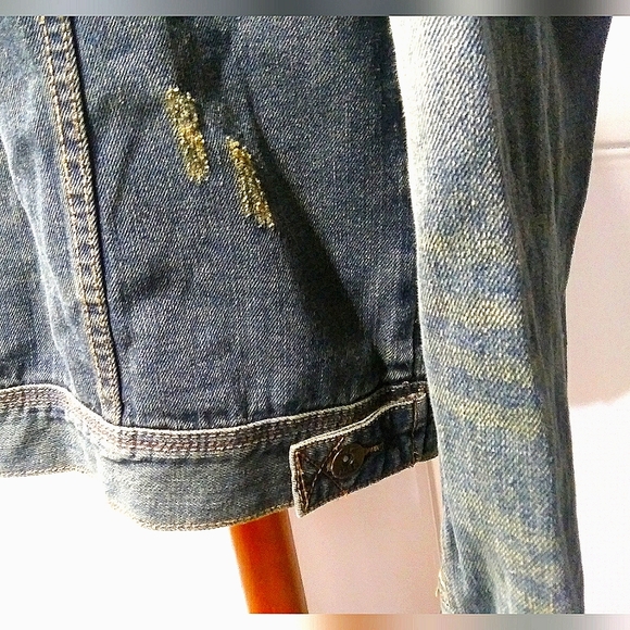 NEW Queen Bee Limited Edt Endangered Species Distressed Denim Jacket! 2XL Unisex - Picture 12 of 14